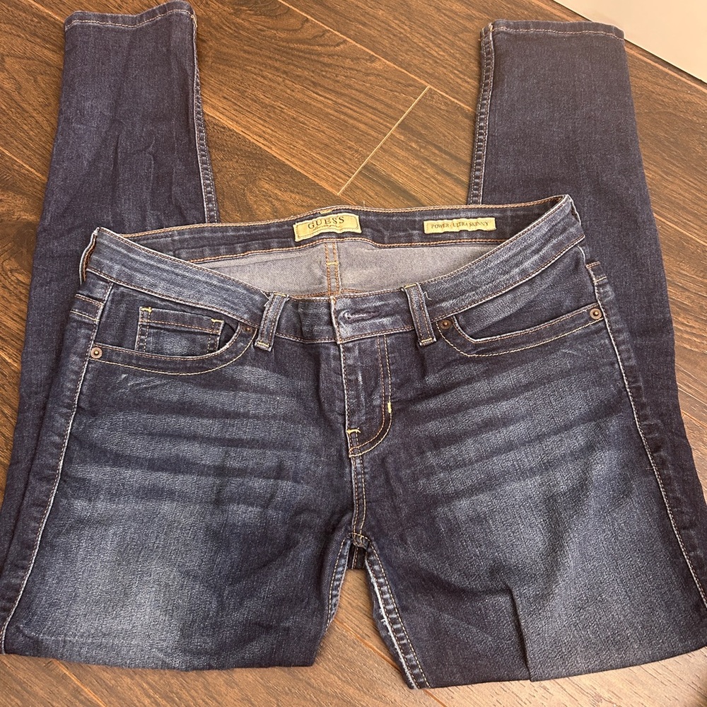 GUESS Women's Dark Blue Skinny Jeans